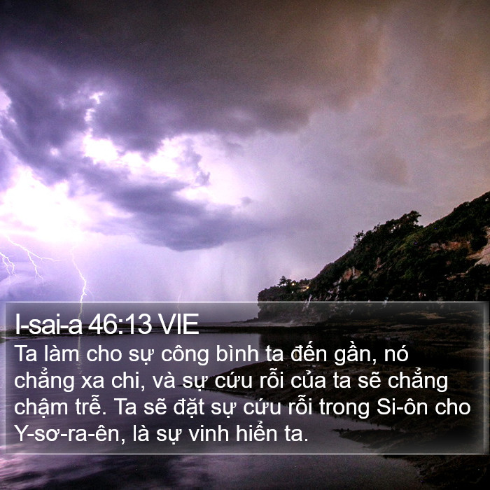 I-sai-a 46:13 VIE Bible Study