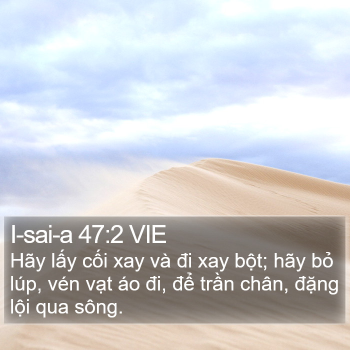 I-sai-a 47:2 VIE Bible Study