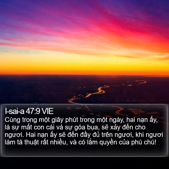 I-sai-a 47:9 VIE Bible Study