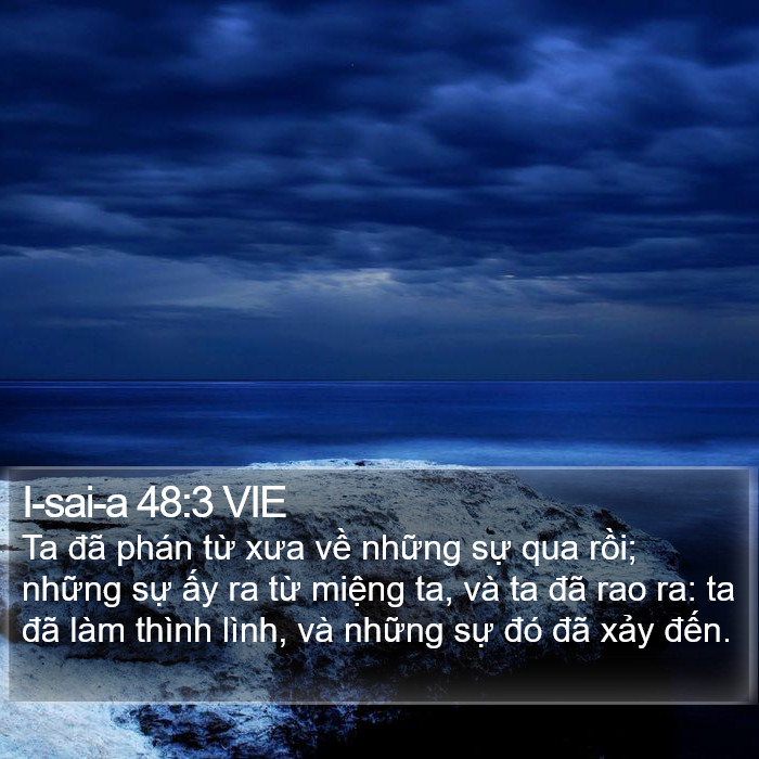 I-sai-a 48:3 VIE Bible Study