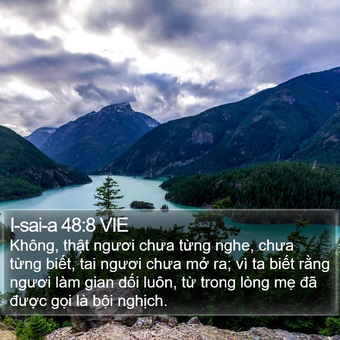 I-sai-a 48:8 VIE Bible Study