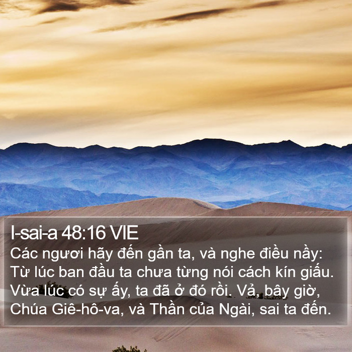 I-sai-a 48:16 VIE Bible Study