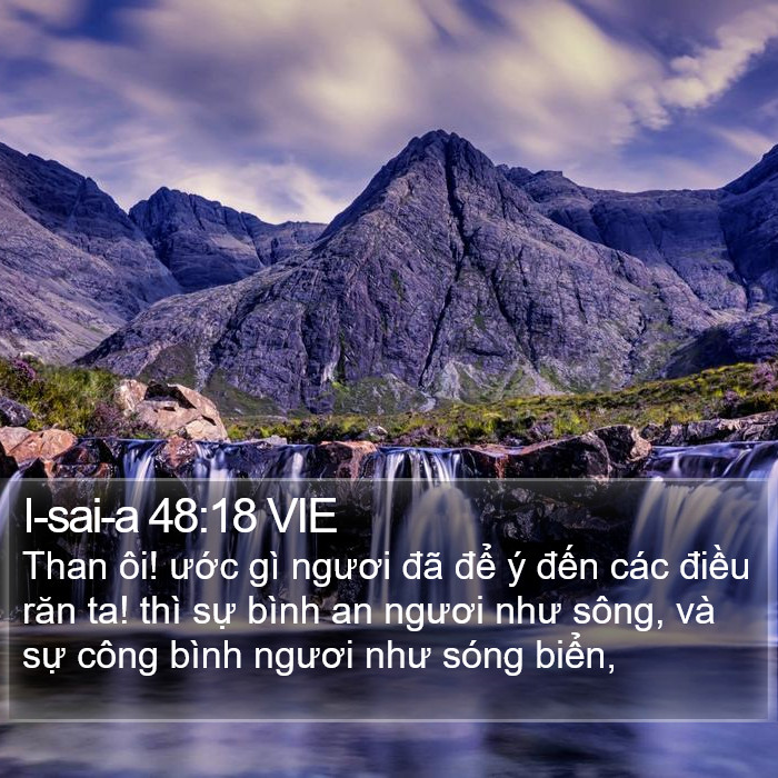 I-sai-a 48:18 VIE Bible Study