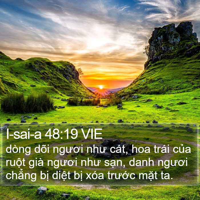I-sai-a 48:19 VIE Bible Study