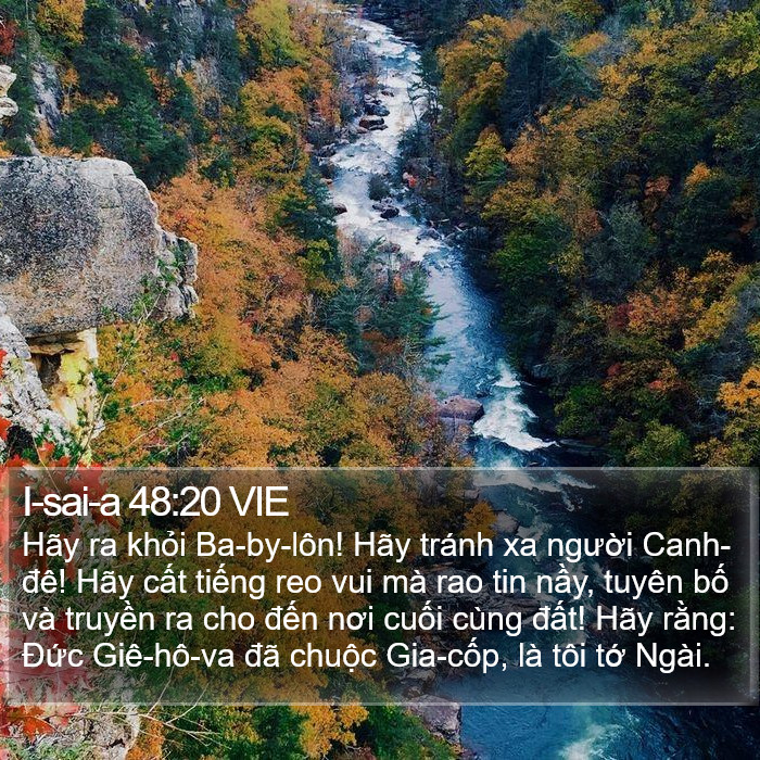 I-sai-a 48:20 VIE Bible Study