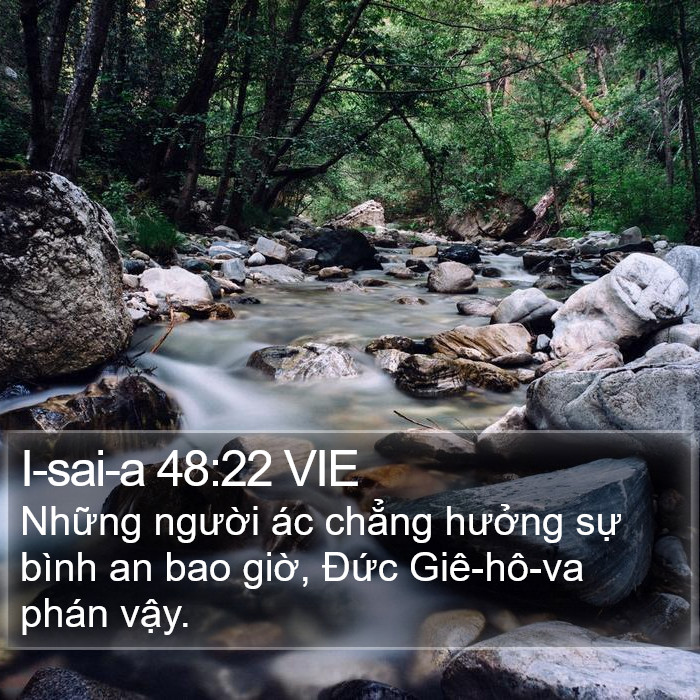I-sai-a 48:22 VIE Bible Study