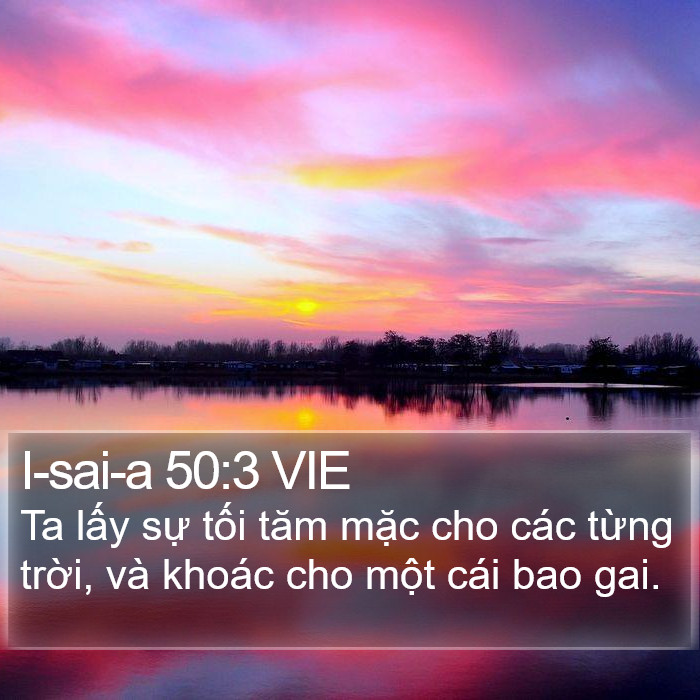 I-sai-a 50:3 VIE Bible Study