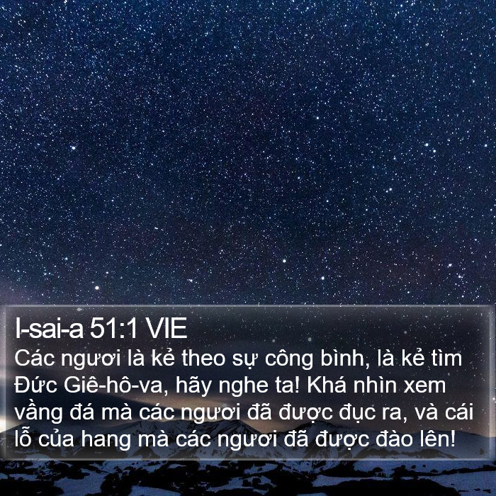 I-sai-a 51:1 VIE Bible Study