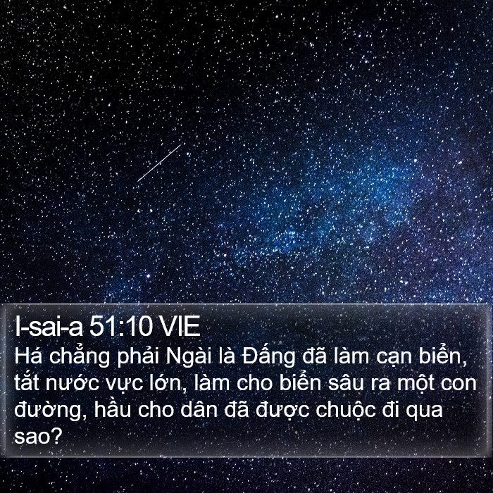 I-sai-a 51:10 VIE Bible Study