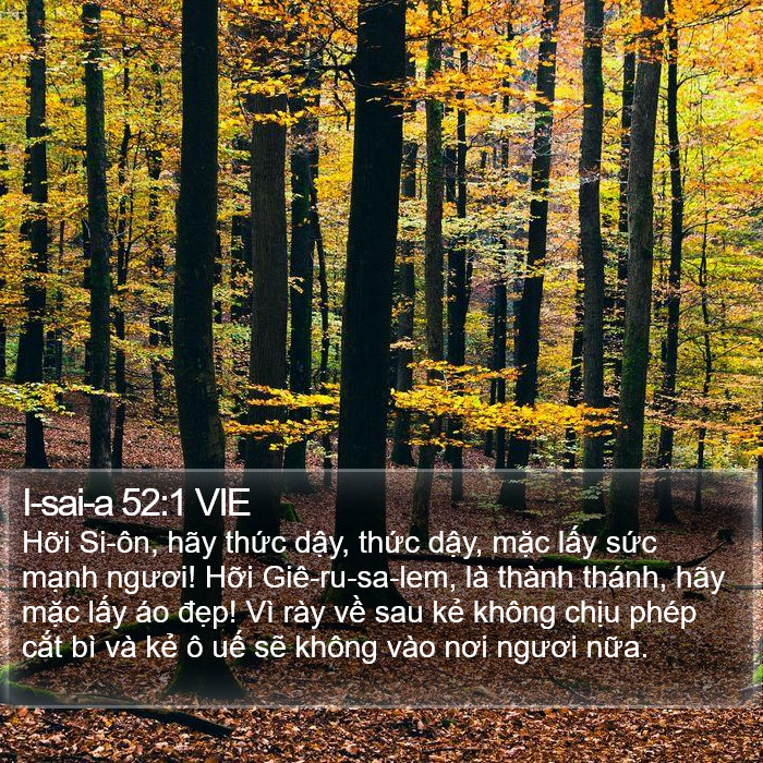 I-sai-a 52:1 VIE Bible Study