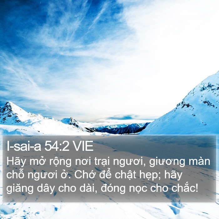 I-sai-a 54:2 VIE Bible Study