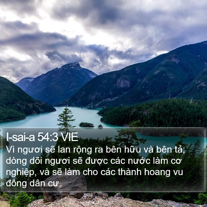 I-sai-a 54:3 VIE Bible Study