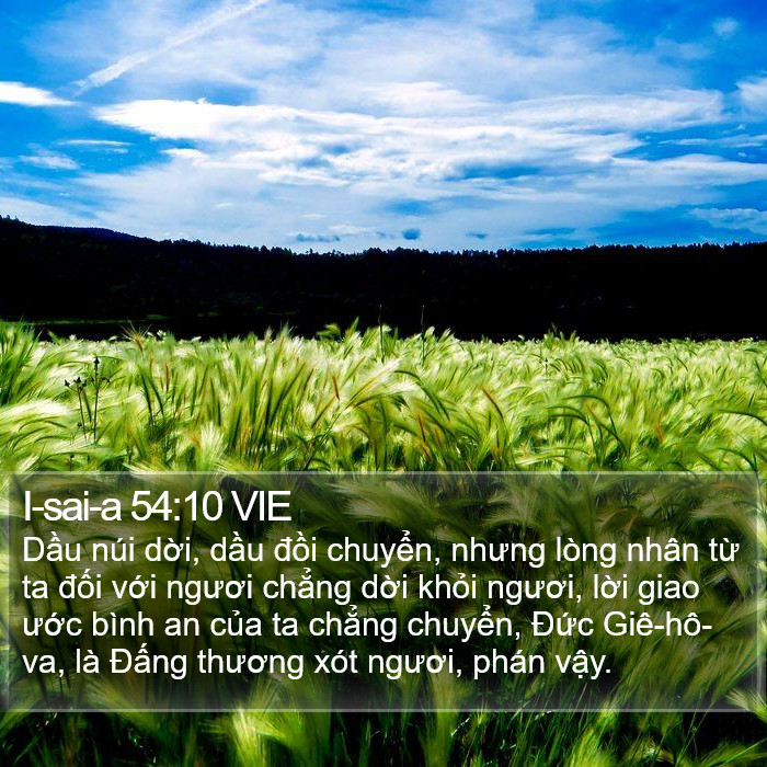 I-sai-a 54:10 VIE Bible Study