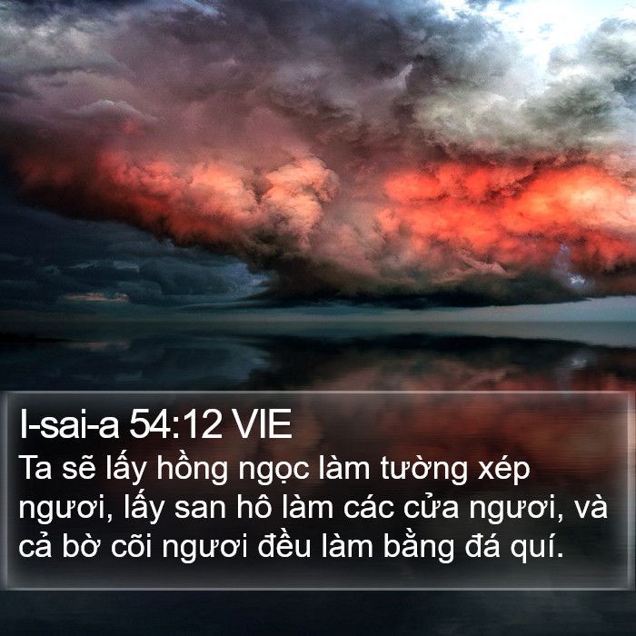 I-sai-a 54:12 VIE Bible Study