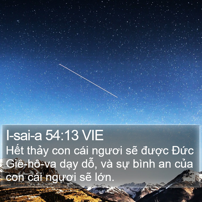 I-sai-a 54:13 VIE Bible Study