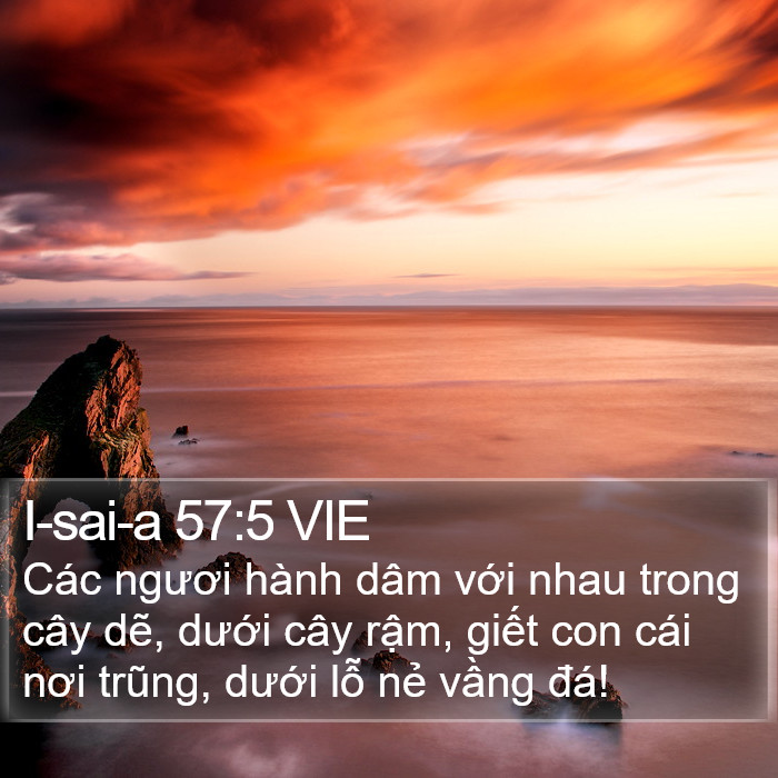 I-sai-a 57:5 VIE Bible Study