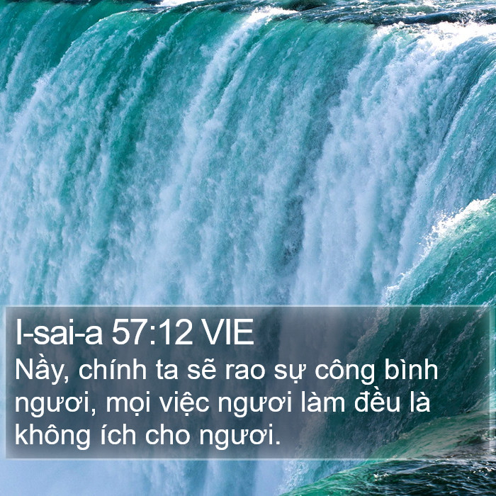 I-sai-a 57:12 VIE Bible Study