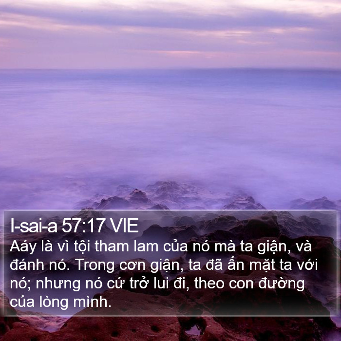 I-sai-a 57:17 VIE Bible Study