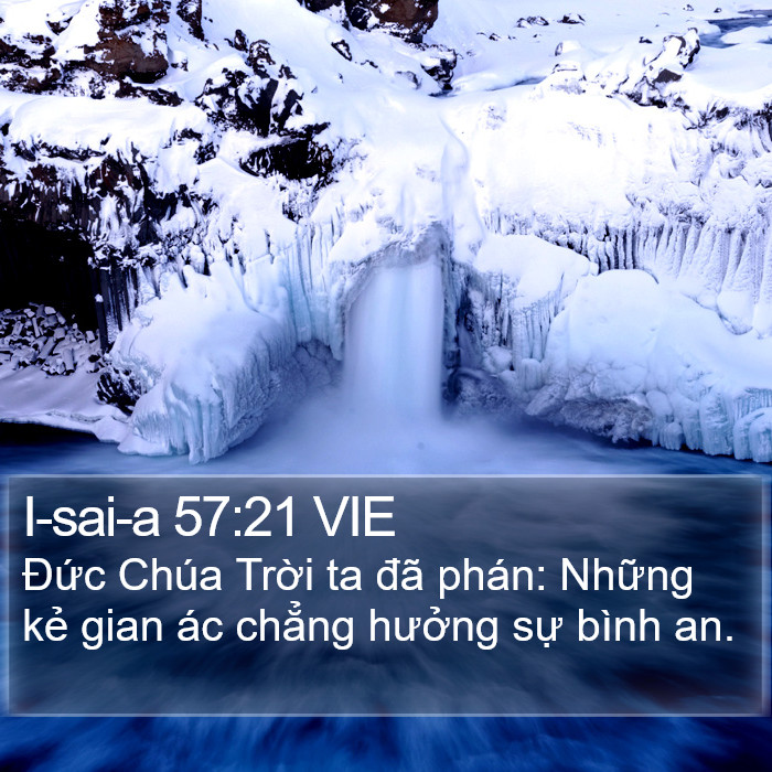 I-sai-a 57:21 VIE Bible Study