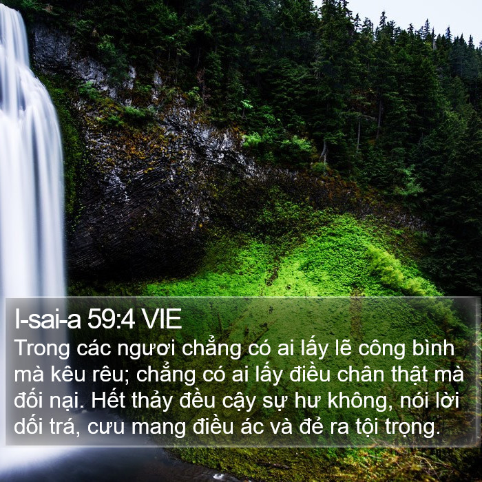 I-sai-a 59:4 VIE Bible Study