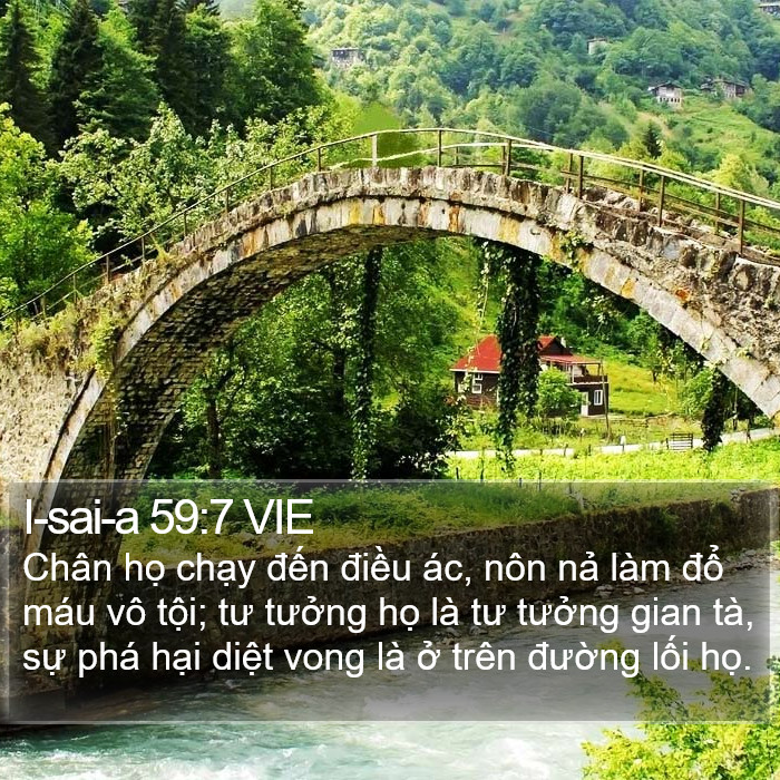 I-sai-a 59:7 VIE Bible Study