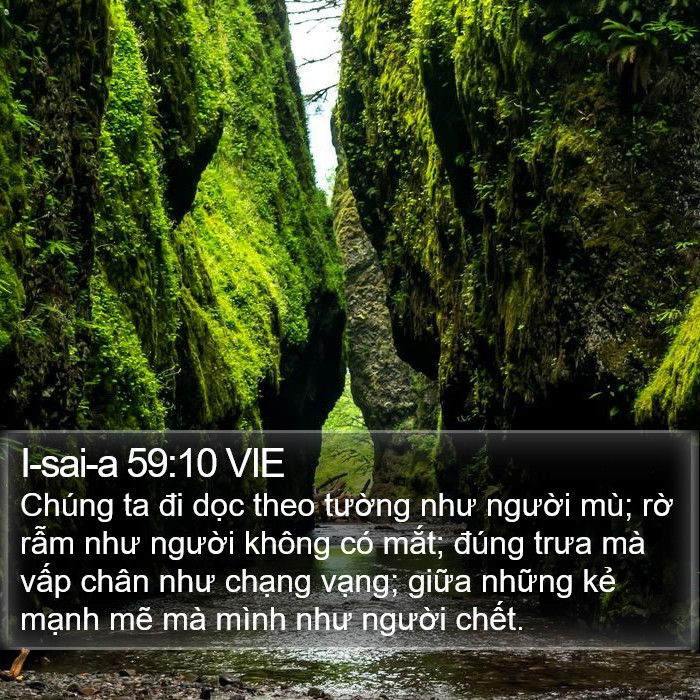 I-sai-a 59:10 VIE Bible Study