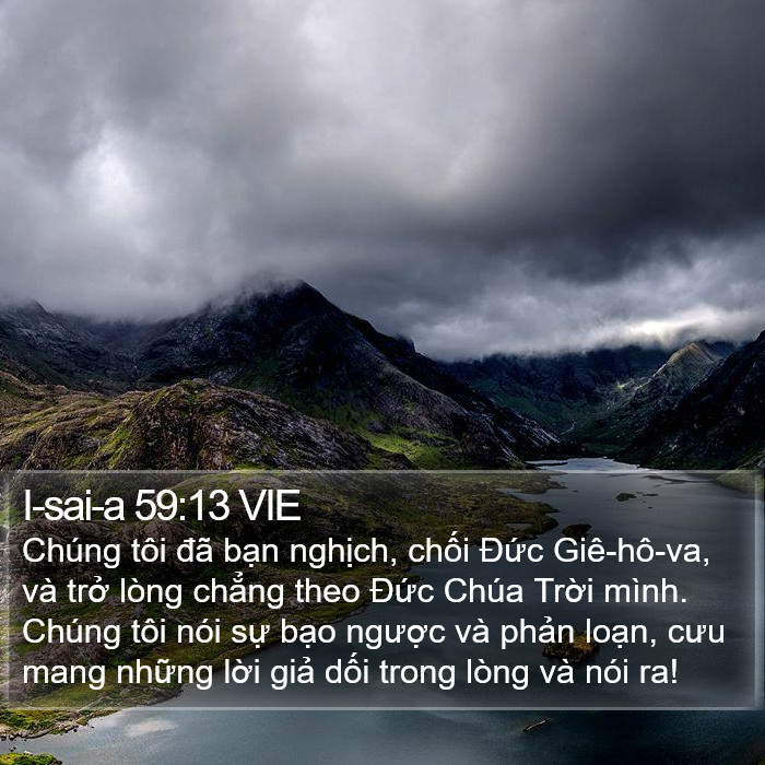 I-sai-a 59:13 VIE Bible Study