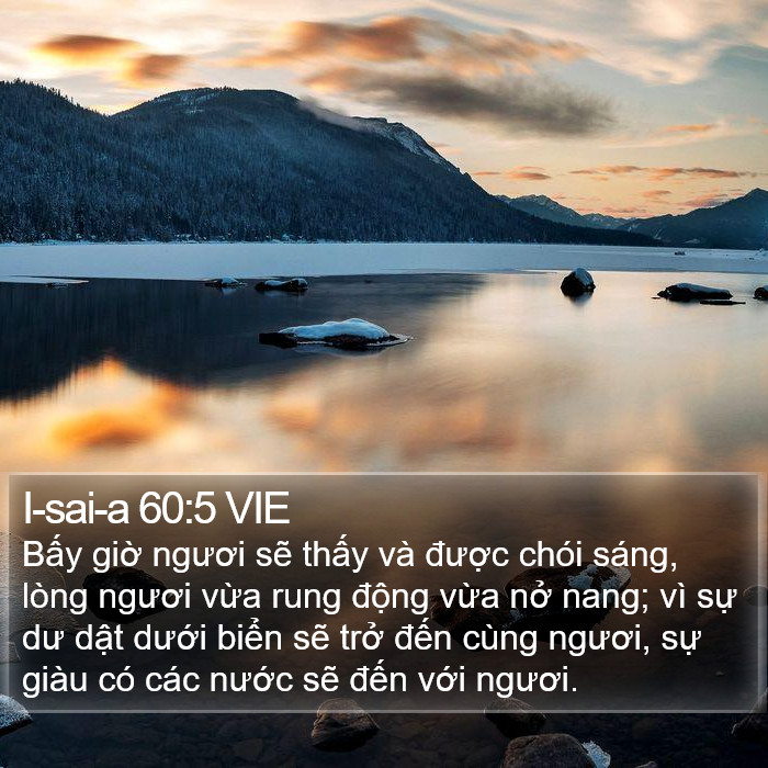 I-sai-a 60:5 VIE Bible Study