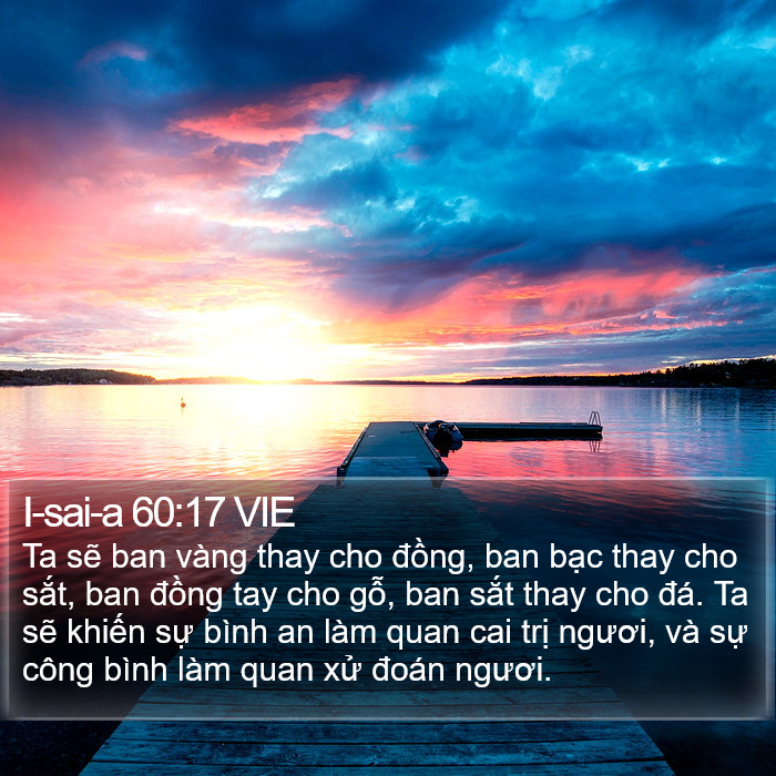 I-sai-a 60:17 VIE Bible Study