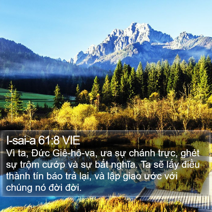 I-sai-a 61:8 VIE Bible Study