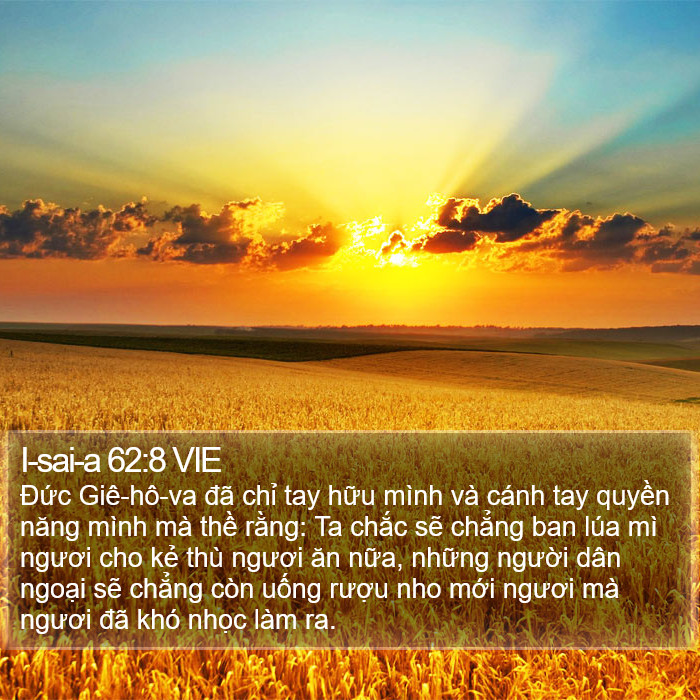 I-sai-a 62:8 VIE Bible Study