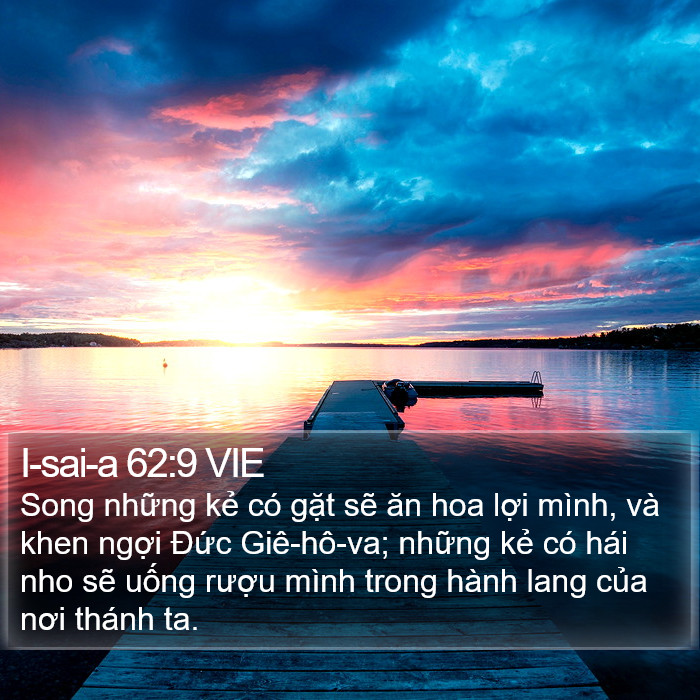 I-sai-a 62:9 VIE Bible Study