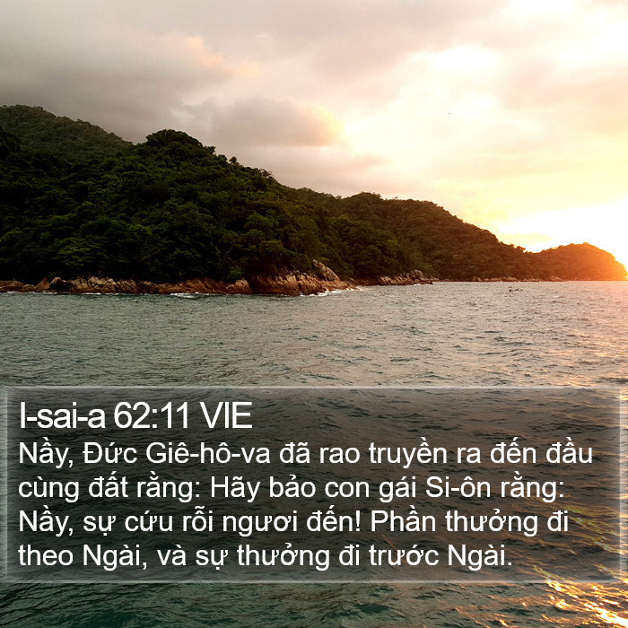 I-sai-a 62:11 VIE Bible Study