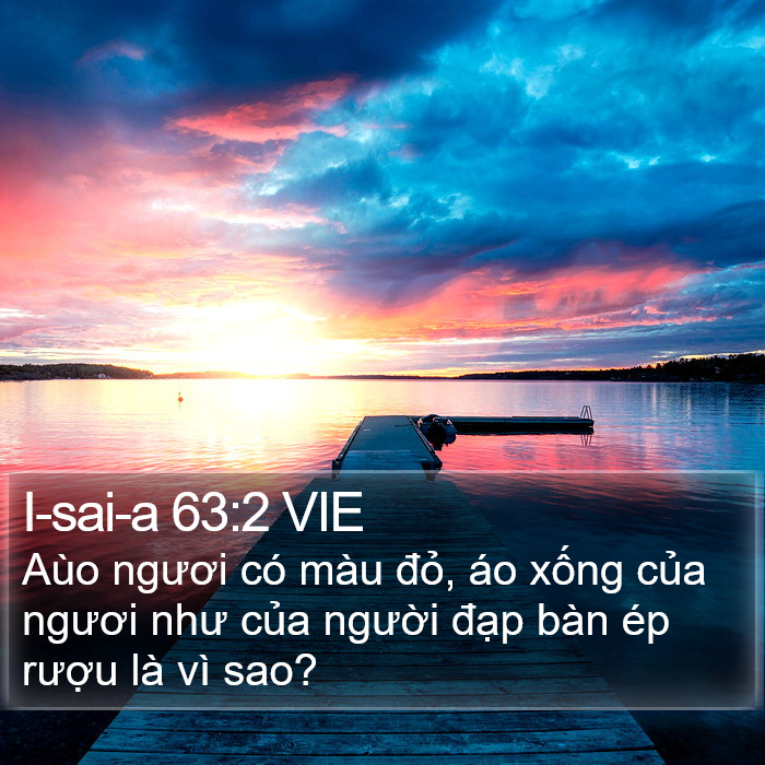 I-sai-a 63:2 VIE Bible Study