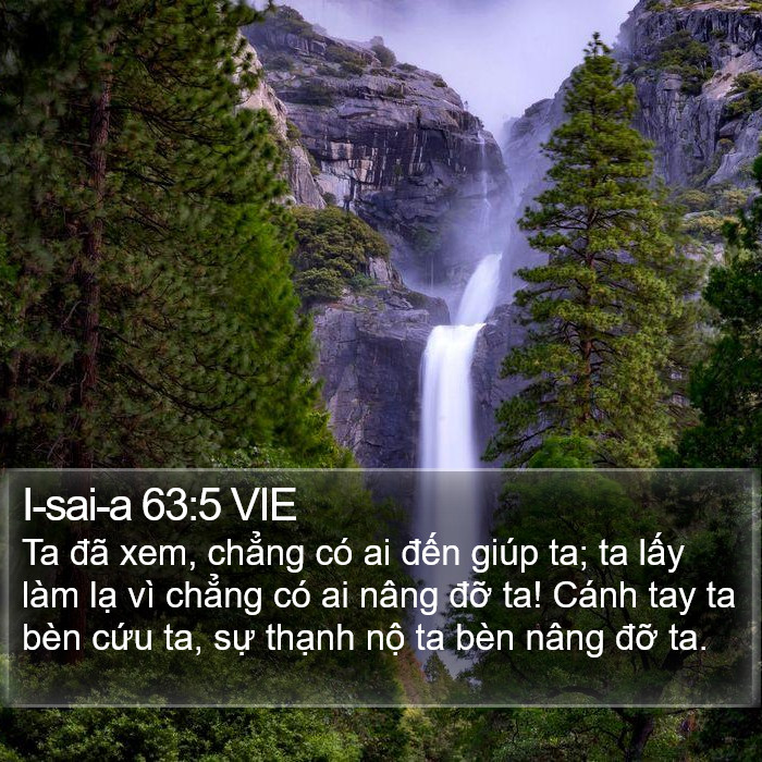 I-sai-a 63:5 VIE Bible Study