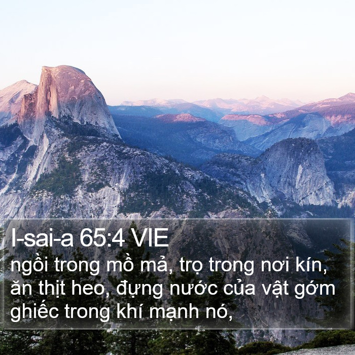 I-sai-a 65:4 VIE Bible Study