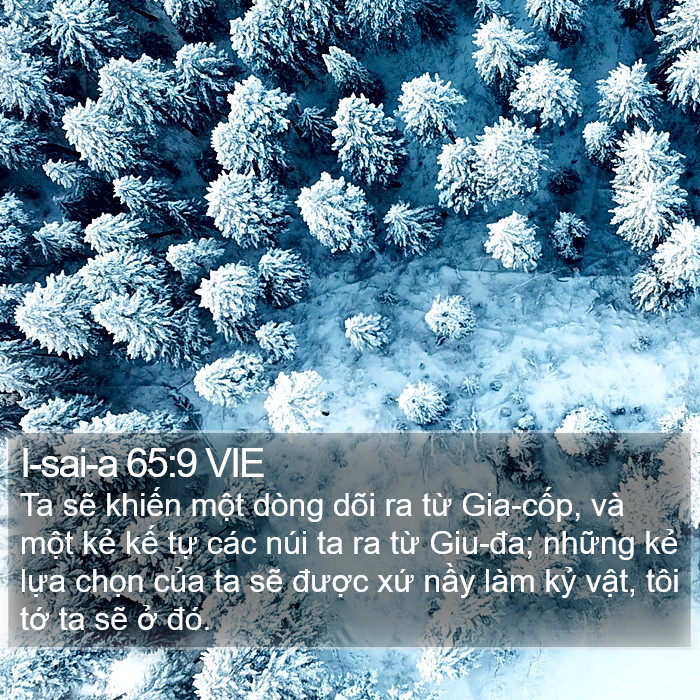 I-sai-a 65:9 VIE Bible Study