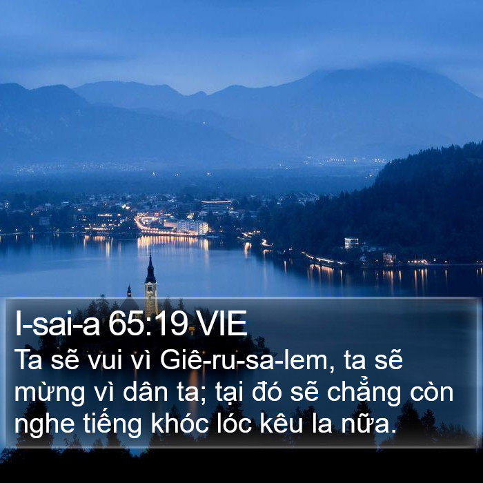 I-sai-a 65:19 VIE Bible Study