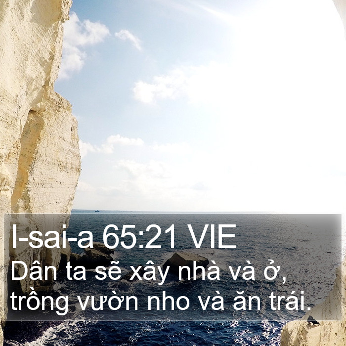 I-sai-a 65:21 VIE Bible Study