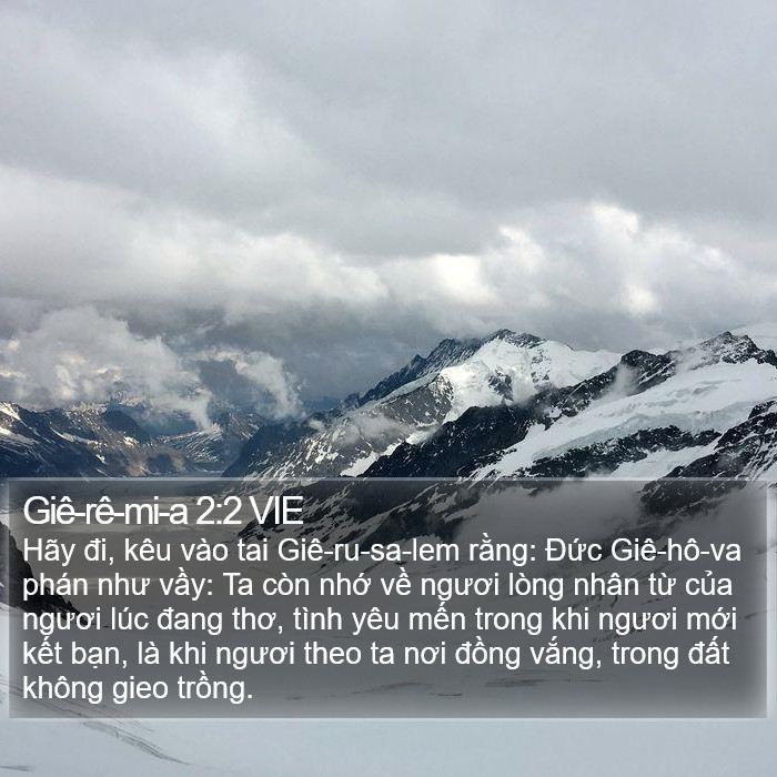 Giê-rê-mi-a 2:2 VIE Bible Study