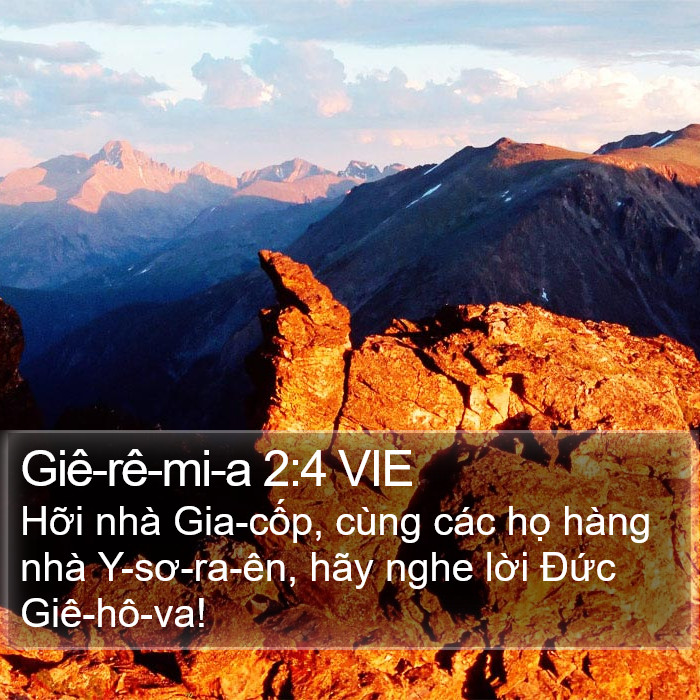Giê-rê-mi-a 2:4 VIE Bible Study