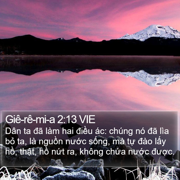 Giê-rê-mi-a 2:13 VIE Bible Study