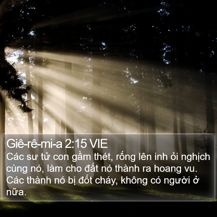 Giê-rê-mi-a 2:15 VIE Bible Study