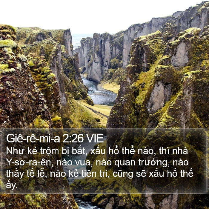 Giê-rê-mi-a 2:26 VIE Bible Study