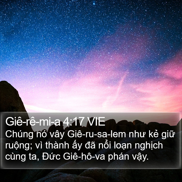 Giê-rê-mi-a 4:17 VIE Bible Study