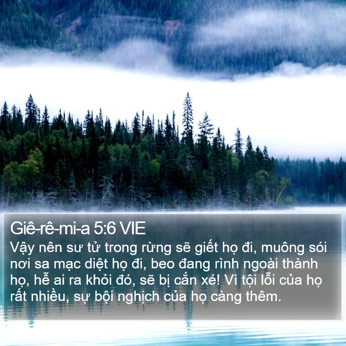 Giê-rê-mi-a 5:6 VIE Bible Study