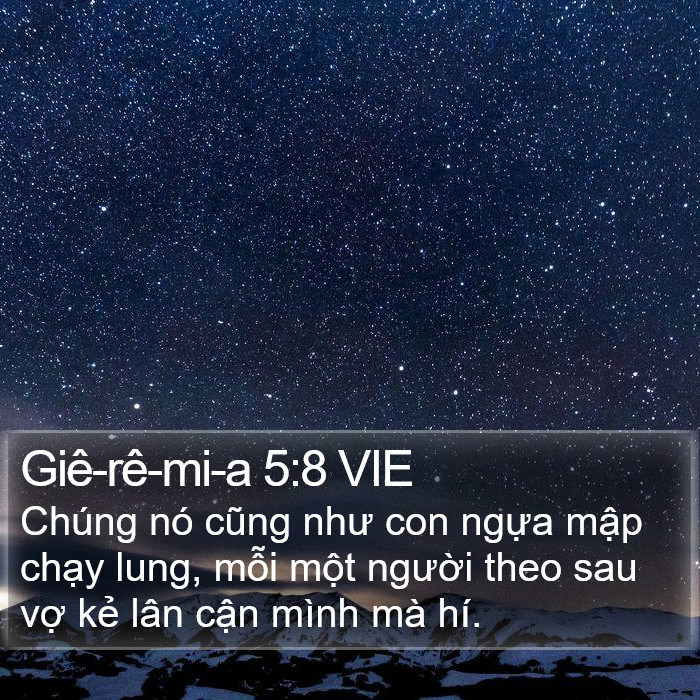 Giê-rê-mi-a 5:8 VIE Bible Study