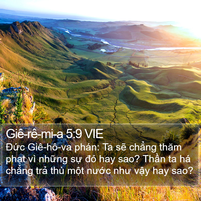 Giê-rê-mi-a 5:9 VIE Bible Study