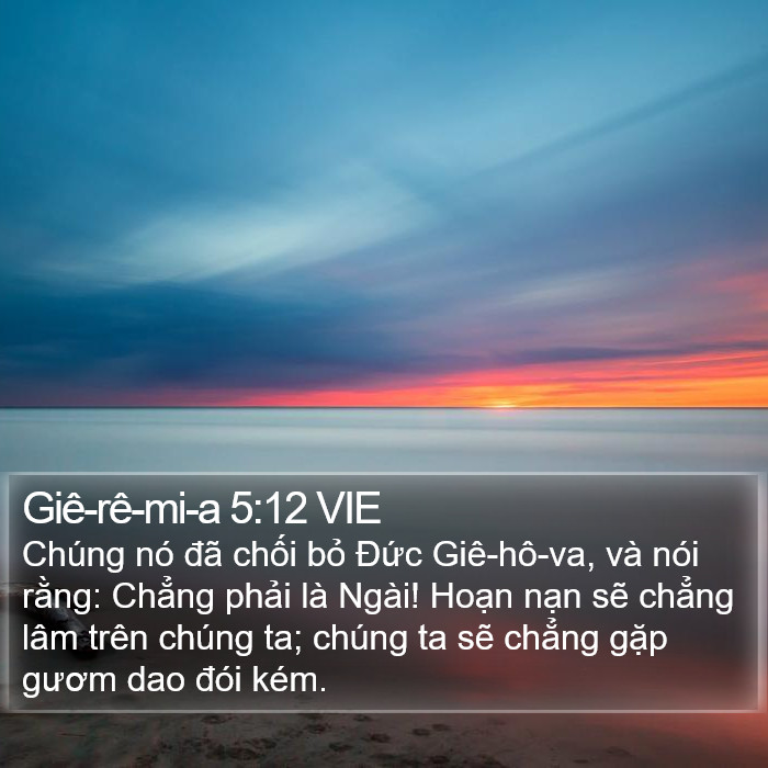 Giê-rê-mi-a 5:12 VIE Bible Study