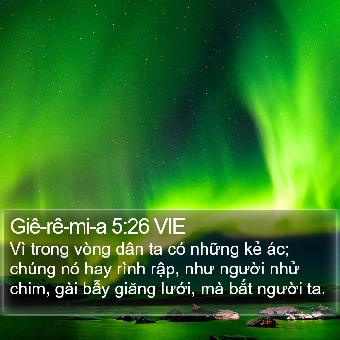 Giê-rê-mi-a 5:26 VIE Bible Study